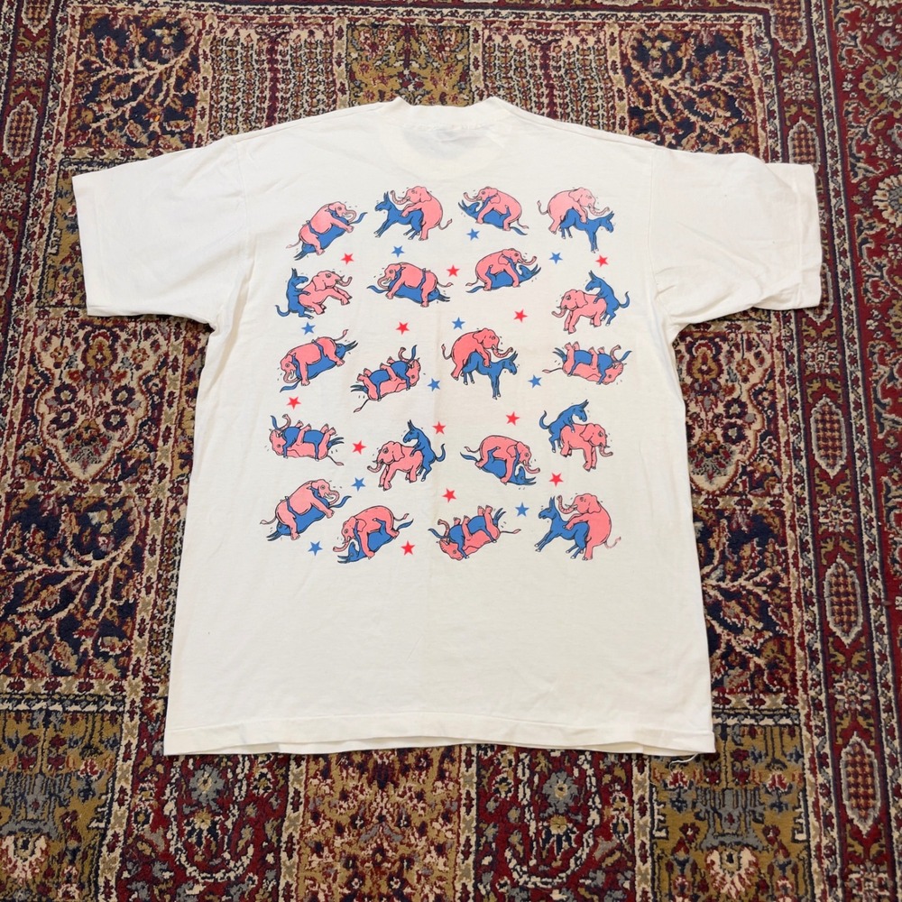 VTG RARE 1991 I've Fallen Beer Political Satire Orgy Sex T-Shirt XL White USA